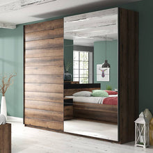 Load image into Gallery viewer, Oak Monastery Sliding Door Mirrored Wardrobe