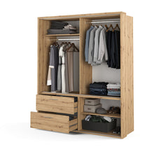 Load image into Gallery viewer, Boston 2 Sliding Door Wardrobe With Drawers 180cm