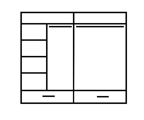 Milan Sliding Door Wardrobe 200cm