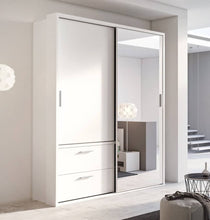 Load image into Gallery viewer, Boston 2 Sliding Door Wardrobe With Drawers 180cm
