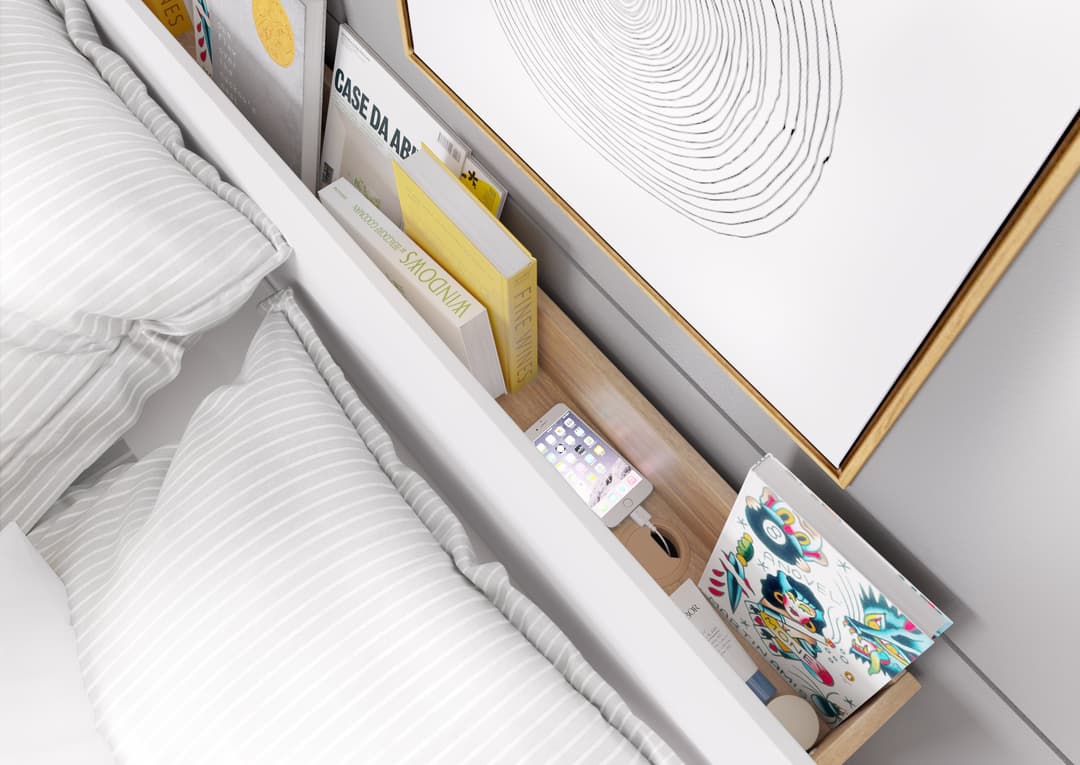 Cranford Bed with Storage and LED