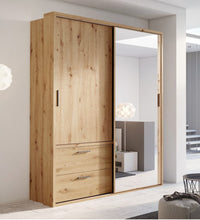 Load image into Gallery viewer, Boston 2 Sliding Door Wardrobe With Drawers 180cm
