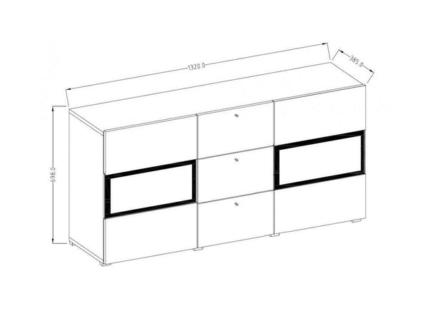 Parma Sideboard Cabinet 132cm