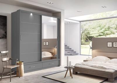 Milan Sliding Door Wardrobe 200cm