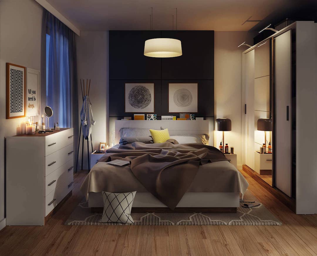 Cranford Bed with Storage and LED